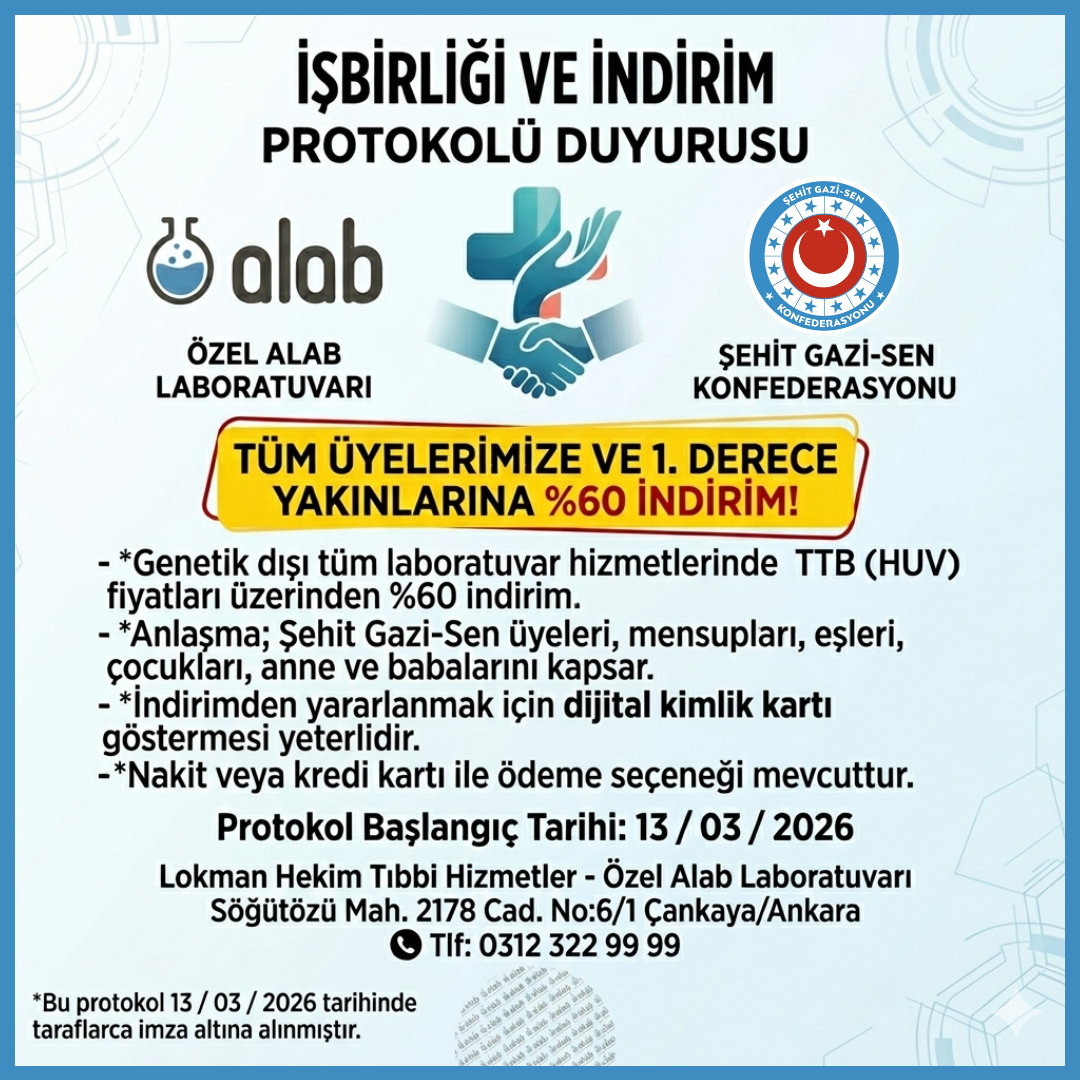 Şehit Gazi-Sen Üyelerine Özel İndirim Protokolü İmzalandı