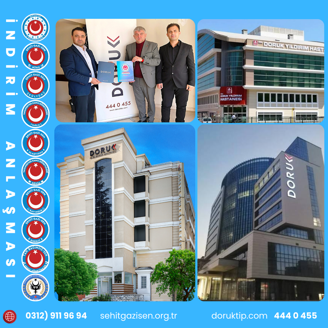 Şehit gazi sen konfederasyonu Doruk Hastaneleri indirim anlaşması