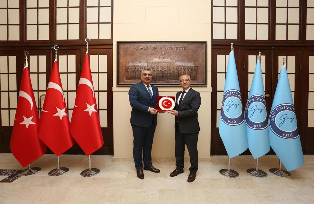 ŞEHİT GAZİ SEN KONFEDERASYONU’NDAN GAZİ ÜNİVERSİTESİ REKTÖRÜ PROF. DR. UĞUR ÜNAL’A ZİYARET
